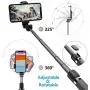 Selfie Stick Tripod with Removable Wireless Bluetooth Remote Shutter Compatible,Lightweight Extendable Aluminum Pocket Selfie Stick for iPhone 11/XR/X/8/8P/7/7P Android Phone,Gopro,Webcam and Camera Selfie Stick Tripod with Removable Wireless Bluetooth Remote Shutter Compatible,Lightweight Extendable Aluminum Pocket Selfie Stick for iPhone 11/XR/X/8/8P/7/7P Android Phone,Gopro,Webcam and Camera