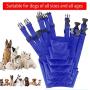 POLARHAWK Dog Muzzle Suit, 7pcs Blue Adjustable Quick Fit Pet Muzzle Anti-Bite, Anti-Call Dog Mask for Small Medium Large Dogs