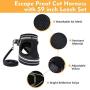 rabbitgoo Cat Harness and Leash Set for Walking Escape Proof, Adjustable Soft Kittens Vest with Reflective Strip for Extra Small and Small Cats, Step-in Comfortable Outdoor Vest