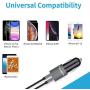Meagoes Fast Car Charger Adapter, Dual 2.4A/12W Ports Compatible for Apple iPhone 11 Pro Max/11 Pro/11/XS Max/XS/XR/X/8 Plus/8/7 Plus/7/6 Plus/6s/6 and More, with 3.3ft MFi Certified Lightning Cable