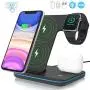 Wireless Charger,ZHIKE 3 in 1 Qi-Certified 15W Fast Charging Station for Apple iWatch Series 5/4/3/2/1,AirPods,Wireless Charging Stand for iPhone 11 Series/XS MAX/XR/XS/X/8/8 Plus/Samsung(With a plug) Wireless Charger,ZHIKE 3 in 1 Qi-Certified 15W Fast Charging Station for Apple iWatch Series 5/4/3/2/1,AirPods,Wireless Charging Stand for iPhone 11 Series/XS MAX/XR/XS/X/8/8 Plus/Samsung(With a plug)