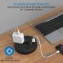 Power Strip with USB, NTONPOWER Travel Power Strip Flat Plug,3 Outlets 3 USB Desktop Charging Station,5 ft Extension Cord,Compact Travel Size,for Hotel, Cruise Ship,Dorm Room and Home-Black