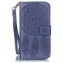 Galaxy J3 Wallet Case, Phone case for Samsung j3, JanCalm [Multi Card/Cash Slots] Flip Cover Wallet PU Leather with Stand + Wrist Strap Case for Samsung Galaxy J3 (2016) + Crystal Pen (Blue)