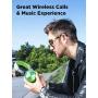 COWIN E7 Pro Active Noise Cancelling Headphones Bluetooth Headphones Wireless Headphones Over Ear with Mic/Deep Bass, 30H Playtime for Travel/Work/TV/Computer/Cellphone - Green