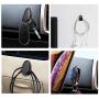 Multi-Function Magnetic Car Mount Hooks, Adhesive Holders for Cellphone Finger Ring Stand, Wall Hanging Hooks for Organizer Cable, Key, Earphone