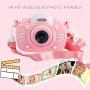 Kids Camera for Girls Gifts Kids Digital Camera Children Selfie Toy Camera, 3.0 Inch Touch Screen Toddler Camera Kids Camcorder Video Recorder with 32G TF Card, Pink