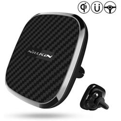 Nillkin Wireless Car Charger Mount,7.5W /10W Fast Charging Qi Magnetic Car Phone Holder Air Vent[ 360 Rotation ]Compatible for iPhone Xs/Xs Max/XR/X/ 8/8 Plus, Samsung Galaxy S10 /S10+/S9 /S9+/S8 /S8+
