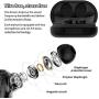 Wireless Earbuds Bluetooth Wireless Headphones Stereo HiFi Sound IPX8 Waterproof Wireless Headphones Sport with Charging Case for iOS and Android