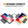 Wireless Charger, Alpatronix CX101 Quick Charge Qi Charging Pad Compatible for iPhone 11/Pro Max/XS Max/XS/XR/X/8/8 Plus, Galaxy S10 Plus/S10/S9+/S8+/Note 8, Qi-Enabled Phones (No AC Adapter) Black