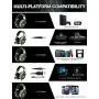 RUNMUS Gaming Headset for PS4, Xbox One, PC Headset w/Surround Sound, Noise Canceling Over Ear Headphones with Mic & LED Light, Compatible with PS4, Xbox One, Nintendo Switch, PC, PS3, Mac, Laptop RUNMUS Gaming Headset for PS4, Xbox One, PC Headset w/Surround Sound, Noise Canceling Over Ear Headphones with Mic & LED Light, Compatible with PS4, Xbox One, Nintendo Switch, PC, PS3, Mac, Laptop