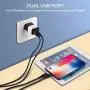 5V/2.4A USB Wall Charger, CABEPOW Dual 2 Port USB Charger Adapter, 12W Charger Block Plug Cube Replacement for iPhone Xs/XS Max/XR/X/8/7/6/Plus iPad Pro/Air 2/Mini 2, Galaxy9/8/7, Note9/8, LG 5V/2.4A USB Wall Charger, CABEPOW Dual 2 Port USB Charger Adapter, 12W Charger Block Plug Cube Replacement for iPhone Xs/XS Max/XR/X/8/7/6/Plus iPad Pro/Air 2/Mini 2, Galaxy9/8/7, Note9/8, LG