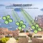 Mini Quadcopter Drone, EACHINE E010 2.4GHz 6-Axis Gyro Remote Control Best Nano Quadcopter Drone Boys Girls - Headless Mode, 3D Flip, One Key Return (Green)