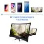 12 Phone Screen Amplifier, Coovee 3D HD Screen Magnifier Blueray Cell Phone Magnifier Projector Screen for Movies Videos and Gaming with Foldable Holder Stand Compatible with All Smartphones 12 Phone Screen Amplifier, Coovee 3D HD Screen Magnifier Blueray Cell Phone Magnifier Projector Screen for Movies Videos and Gaming with Foldable Holder Stand Compatible with All Smartphones