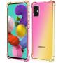 ROSAUI for Samsung Galaxy A10e Case Soft TPU Bumper Slim fit Shockproof Anti Scratch Drop Protection Flexible Gradient Transparent Cute Case for Galaxy A10e (Gold-Pink)