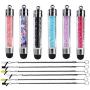 6 Pack XRONG Colors Crystal Capacitive Mini Stylus Universal Touch Screen Pen for iPhone7 5s 6s, Samsung Galaxy s5 s4, Smartphones, iPad, iPods, S10,S10+,S10e,S9,S9P,Note9,XR,XS MAX iPhone11 Pro XS XR