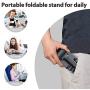 Cell Phone Stand, Adjustable Cell Phone Stand Fully Foldable Stand for Cell Phone Desktop Phone Holder, Compatible with iPhone 11 Pro Xs Max Xr X 8, iPad Mini Kindle, Tablet (Black)