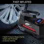 HAUSBELL Portable Air Compressor for Car Tires Digital Tire Inflator (Balck) HAUSBELL Portable Air Compressor for Car Tires Digital Tire Inflator (Balck)