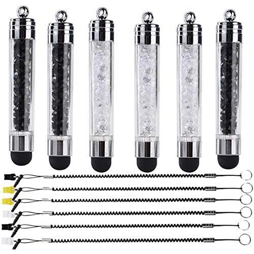 6 Pack XRONG stylus pen Colors Crystal Capacitive Mini Universal Touch Screen Pen for iPhone 5s 6s, Samsung Galaxy s5 s4 s3, Android, Smartphones, iPad, iPods, HTC, Motorola, Nexus 10 7 4, LG and more