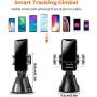 Phone Mount 360°Rotation Auto Face-Object Tracking Smart Shooting Camera Selfie Stick for TikTok/YouTube/Live Stream/Makeup/Compatible with iPhone Android Samsung