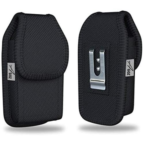 AGOZ Galaxy S10 S9 S8 Holster, Belt Clip Case for Samsung Galaxy S20 S10e S9 S8 A10e, Camping,Hiking,Outdoor, Rugged Cell Phone Pouch Belt Loop/Metal Clip(Fit w/OTTERBOX,LifeProof-NOT for Bare Phone)