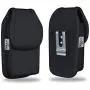AGOZ Jitterbug Flip Phone Holster, Vertical Belt Clip Case, Heavy-Duty Canvas Carrying Flip Cell Phone Pouch Rugged Cover with Strong Metal Clip and Belt Loops - 4.3" x 2.2" AGOZ Jitterbug Flip Phone Holster, Vertical Belt Clip Case, Heavy-Duty Canvas Carrying Flip Cell Phone Pouch Rugged Cover with Strong Metal Clip and Belt Loops - 4.3" x 2.2"
