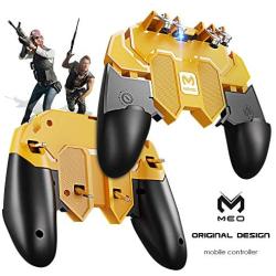 MEO Mobile Game Controller Compatible with PUBG [Six-Finger] - Game Controller with Gaming Trigger, Shoot Sensitive Controller Gamepad Aim & Fire Trigger