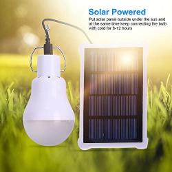 EleLight Portable Solar LED Bulb Lights Solar Powered Chicken Coops Light with 3.5M Solar Panel for Camping Tent Fishing Hiking Chicken Coop Shed Lighting(140LM 1600mAh)