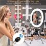 10" Selfie Ring Light with Tripod Stand, Fauna 14 Colors RGB Ring Light with Stand and Phone Holder & Remote Control 10 Brightness Desk Makeup Ring Light for Makeup,YouTube,Tiktok,Video,Vlogging