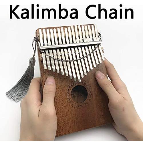 Deoukana Tremolo Chain for Kalimba Piano Chain Sand Chain for Finger Piano Thumb Piano Sound Performance Improve Musical Chain Instrument (Black)