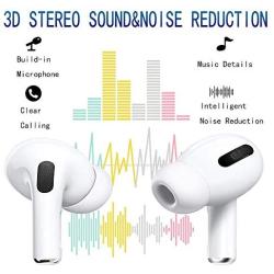 Wireless Earbuds Bluetooth 5.0 Headphones with [24 Hours Charging case],IPX5 Waterproof, 3D Stereo in-Ear Built-in Mic Earbuds, Pop-ups Auto Pairing,for iPhone/Apple AirPods Pro/Android Headset