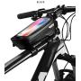 QIANMA Bicycle Bags Mountain Bike Bag Rainproof Waterproof MTB Front Bag 6.2inch Mobile Phone Case Bicycle Top Tube Bag Cycling Accessories