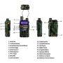 BaoFeng UV-5R Plus Qualette Two way Radio (Jungle Camouflage)