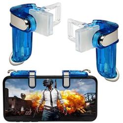 picK-me PUBG Mobile Game Controller, Gaming Trigger Smartphone Shooter Sensitive Controller Joysticks Aim & Fire Trigger Keys, Mobile Gaming Joysticks for Smartphone (Blue)