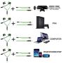 BlueFire 3.5 MM Wired Gaming Earphone Noise Cancelling Stereo Bass Gaming Headphone E-Sport Earphone with Adjustable Mic for PS4, Xbox One, Laptop, Cellphone, PC (Green)