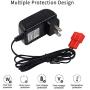 6V Kids Ride On Car Charger, 6 Volt Battery Charger for BMX X6 Kid TRAX Disney GMC Dinsney Wal-Mart Kid TRAX Moto ATV Quad Disney Ride On Car Red Square Plug