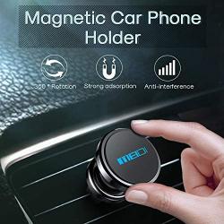 Air Vent Phone Holder, MEIDI Universal Magnetic Phone Car Mount 360 Rotation Cell Phone GPS Holder Compatible iPhone Samsung HTC and Mini Tablets(Black)