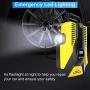 Portable Air Compressor Pump Digital Tire Inflator 150PSI DC 12V Car Air Pump with LED Light Auto tire inflator for Car, Bicycle, Motorcycle, Basketball and Other Inflatables(Yellow)