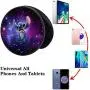 3 Pack/Multifunction Disney Cell Phone Stand Holder and Grip Purple Galaxy Lilo Stitch Foldable Phone Kickstand Mount Compatible for Smartphones