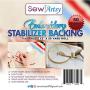 Tear Away Stabilizer for Embroidery by SewArtsy - 1.8 Oz Medium Weight Roll 12" x 50 yd - Bulk Tearaway Backing - Machine or Hand Designs Hoop Stabilizers and Professional Supply Rolls