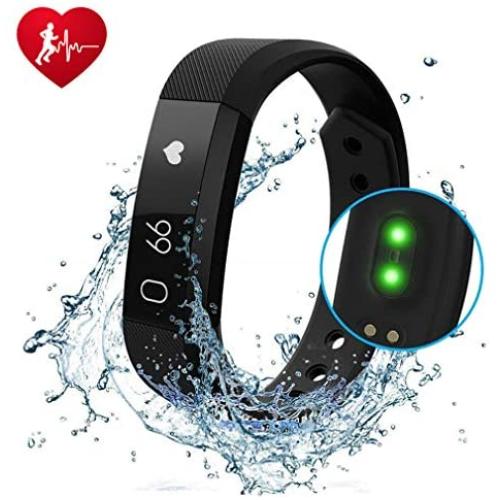 he lineee Fitness Tracker, Activity Tracker Watch with Heart Rate Monitor, Waterproof Smart Fitness Band with Step Counter, Calorie Counter, Child Female and Male Pedometer Watch