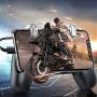 Mobile Phone Gamepad, Mobile Game Controller Gamepad Shoot and Aim Trigger Phone Cooling Pad for Android/iOS Smartphone.