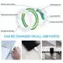 Selfie Ring Light, MercuryGo Rechargeable Portable Clip on 40 LED Circle Light with 3 Light Modes for iPhone/Android Smart Phone Photography, Camera Video Recording, Vlog