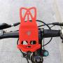 Enrilior GUB P8 Bicycle Silicone Mobile Phone Holder Cellphone Bracket Support for Motorcycle(Red)