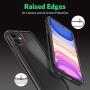 Mkeke Compatible with iPhone 11 Case, Clear iPhone 11 Cases Cover for iPhone 11 6.1 Inch-Black