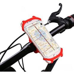 Cllena Bike Phone Mount. Motorcycle, Bicycle Cell Phone Holder for iPhone Samsung Galaxy Edge Nexus Nokia LG and Any Smart Phone with 4-5.5 Inch Screens (Black)