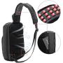 Sling Bag for Men Chest Bag for Teens Single Shoulder Bag Casual Daypack Crossbody Bag PU Sling Backpack Sport Daypack