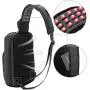 Sling Bag for Men Chest Bag for Teens Single Shoulder Bag Casual Daypack Crossbody Bag PU Sling Backpack Sport Daypack