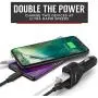 PowerBear Car Charger [45W] Ultra Fast Dual QC 3.0 for iPhone & Android