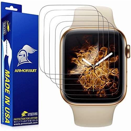 ArmorSuit [6 Pack] MilitaryShield Screen Protector for Apple Watch Series 5/ Series 4 (40mm) [Max Coverage] - Anti-Bubble HD Clear Film