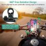 Bovon Anti-Shake Bike Phone Mount, 360° Rotation Universal Bicycle Motorcycle Phone Mount Holder Stand Cradle Clamp Compatible with iPhone 11 Pro Max/X/XR/XS MAX/8/7 Plus, Samsung Galaxy S10/S10e/S10